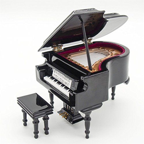  Odoria 1:12 Miniature Piano Mini Musical Instrument Dollhouse Furniture Model Decoration