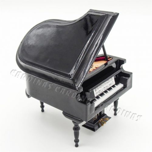  Odoria 1:12 Miniature Piano Mini Musical Instrument Dollhouse Furniture Model Decoration