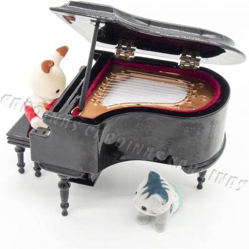  Odoria 1:12 Miniature Piano Mini Musical Instrument Dollhouse Furniture Model Decoration
