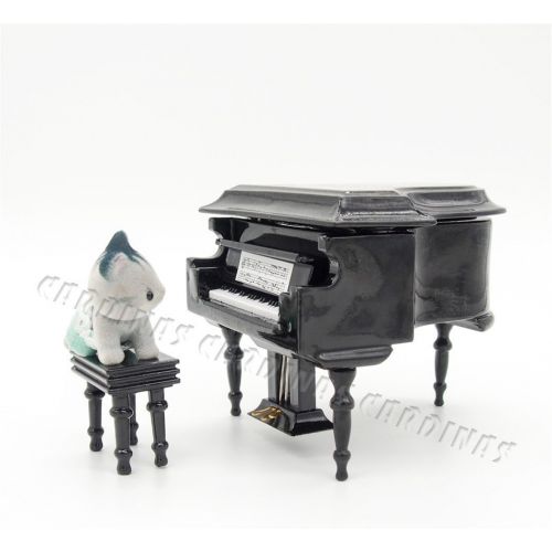  Odoria 1:12 Miniature Piano Mini Musical Instrument Dollhouse Furniture Model Decoration