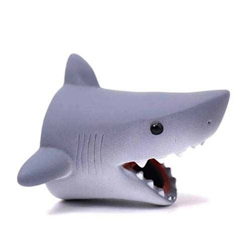  [아마존베스트]Odowalker Cartoon Faucet Extender Washbasin Bath Spout Cover Cute Animal Toy Faucet Cover Bath Safety Fun for Babies Toddlers Kids Children (Grey Shark)