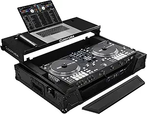 Odyssey FZGSRANEONEW1BL Flight Case for Rane One with Glide Platform and 1U Rack Space - Black Label