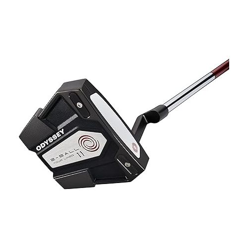  Odyssey Golf 2Ball Eleven Tour Lined Putter, Right Handed, Crank Hosel, 34 Inch Length, Pistol Grip