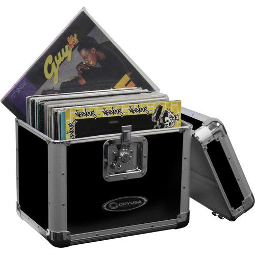  Odyssey Krom Series KLP2 Stackable Record/Utility Case (Black)