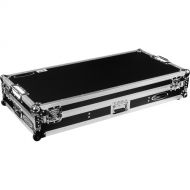 Odyssey DJ Coffin Flight Case with Wheels for Pioneer DJM-A9 / CDJ-3000 (Silver on Black)