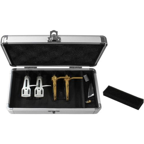  Odyssey Krom Pro2 Cartridge Case - For Four Turntable Cartridges (Silver Diamond)