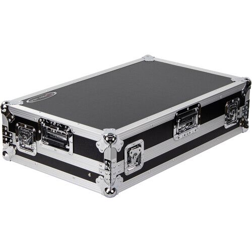  Odyssey Flight Zone Glide Style Flight Case for Pioneer DDJ-REV7 (Silver on Black)