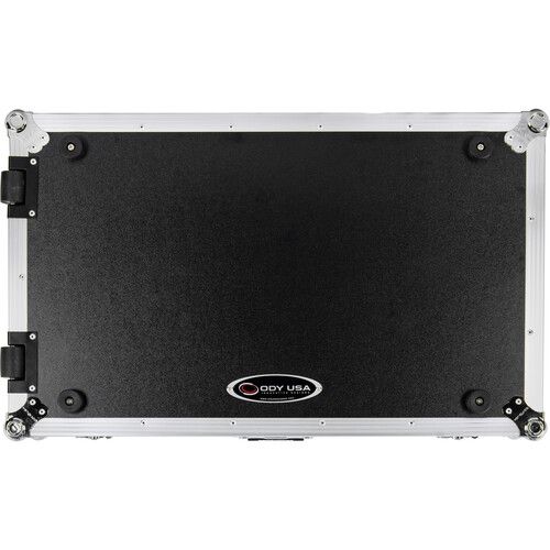  Odyssey Flight Zone Glide Style Flight Case for Pioneer DDJ-REV7 (Silver on Black)