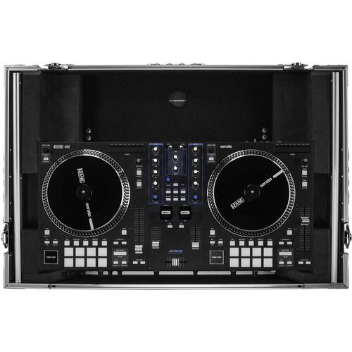  Odyssey Flight Zone Glide Style Flight Case for Rane One DJ Software Controller (Silver on Black)