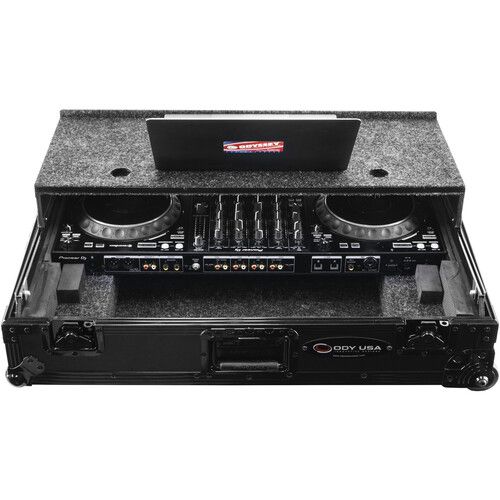  Odyssey Flight Zone BLACK LABEL Glide-Style Case for Pioneer DDJ-1000/DDJ-1000SRT Controllers (All Black)