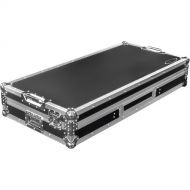 Odyssey Glide-Style DJ Coffin Flight Case with Wheels for DJM-A9 / CDJ-3000 or Similar Size Gear (Black with Silver Hardware)