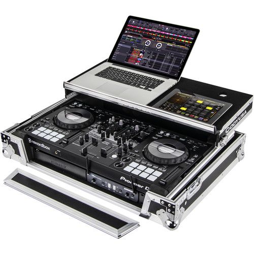  Odyssey Pioneer DDJ-800 Glide-Style Flight Case with 1 RU Rack (Silver Hardware)