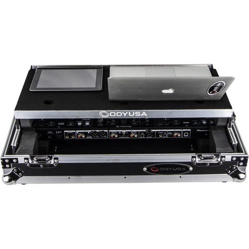  Odyssey Pioneer DDJ-800 Glide-Style Flight Case with 1 RU Rack (Silver Hardware)