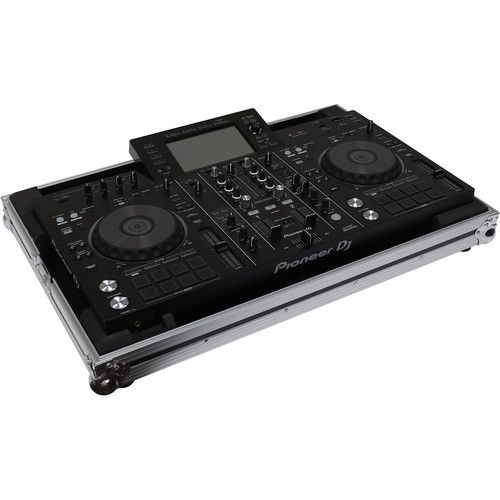  Odyssey Flight Zone Low Profile Series DJ Controller Case for Pioneer XDJ-RX or XDJ-RX2 (Silver and Black)