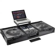 Odyssey DJ Battle Coffin for Rane Twelve and Seventy-Two with Glide Platform (Black Label, All Black)