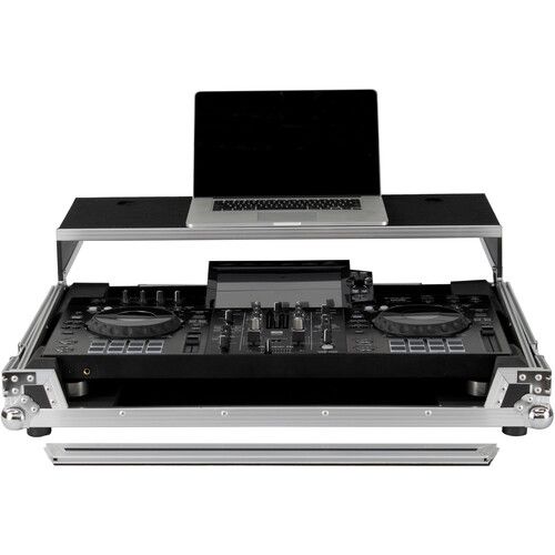  Odyssey Glide-Style Flight Case with Wheels for Pioneer XDJ-RX3 (Black / Silver)