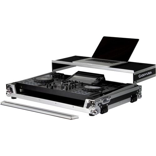  Odyssey Glide-Style Flight Case with Wheels for Pioneer XDJ-RX3 (Black / Silver)
