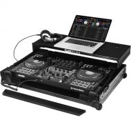 Odyssey I-Board Flight Case with Glide-Style Laptop Platform for Pioneer DJ DDJ-FLX10 (All Black)