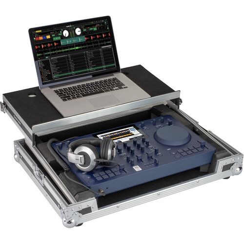  Odyssey Flight Case with Glide Style Laptop Platform for AlphaTheta OMNIS-DUO