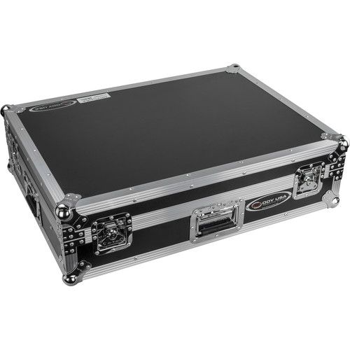  Odyssey Flight Zone Glide Style Case for Denon Prime 4+ DJ Controller (Silver and Black)