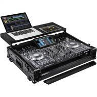 Odyssey Flight Zone BLACK LABEL Glide Style Case for Denon Prime 4+ DJ Controller (All Black)