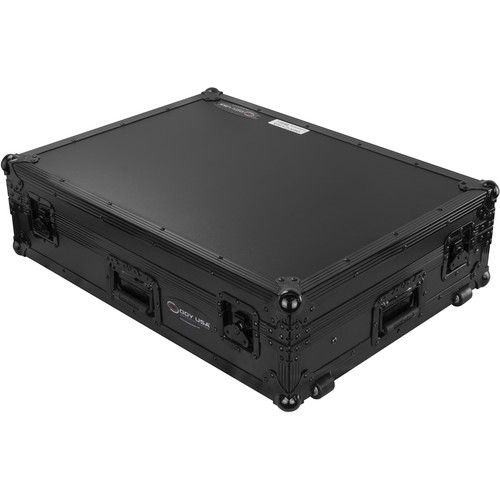  Odyssey Flight Zone BLACK LABEL Glide Style Case for Denon Prime 4+ DJ Controller (All Black)