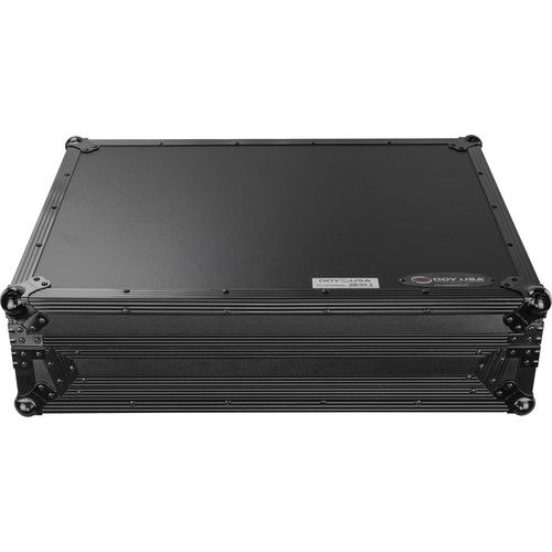  Odyssey Flight Zone BLACK LABEL Glide Style Case for Denon Prime 4+ DJ Controller (All Black)