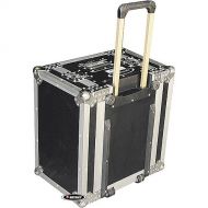 Odyssey FZER6HW Flight Zone Rolling Shallow Six Space Special Effects Rack Case