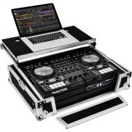 Odyssey Traktor Kontrol S4 MK3 Case with 2 RU and Glide Platform (Silver)