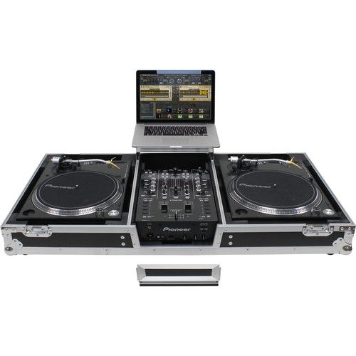  Odyssey Flight Zone - Universal Turntable DJ Coffin with Wheels & Glide Shelf