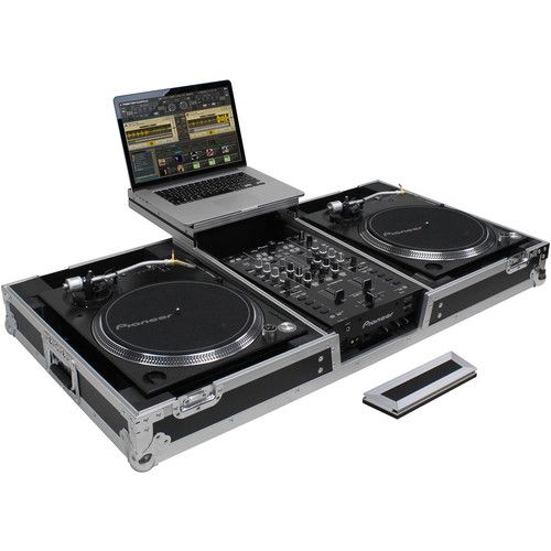  Odyssey Flight Zone - Universal Turntable DJ Coffin with Wheels & Glide Shelf