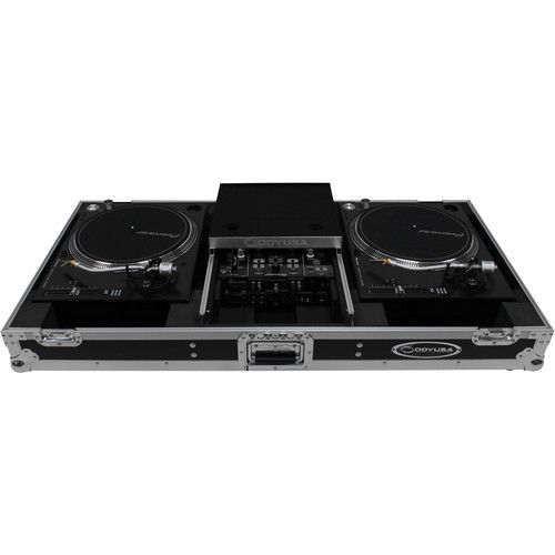  Odyssey Flight Zone - Universal Turntable DJ Coffin with Wheels & Glide Shelf