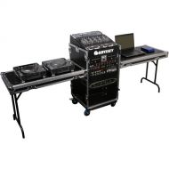 Odyssey Combo Rack Flight Case with Wheels & Two Side Tables
