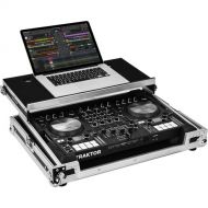 Odyssey Flight-Zone Native Instruments Traktor Kontrol S4 MK3 Flight Case with Glide Platform (Silver/Black)