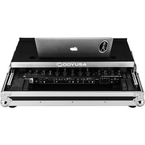  Odyssey Flight-Zone Native Instruments Traktor Kontrol S4 MK3 Flight Case with Glide Platform (Silver/Black)