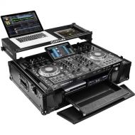 Odyssey Flight Zone Case with Laptop Platform and 2 RU Rackspace for Denon DJ Prime 4 (Black)