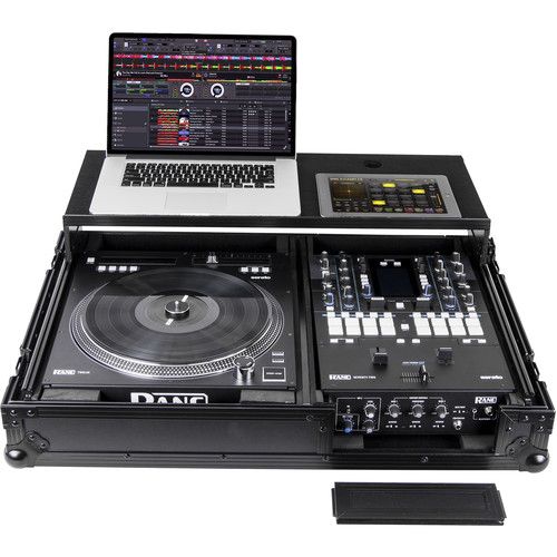  Odyssey Black Label Glide Style DJ Coffin for Rane Seventy-Two Mixer & Twelve Controller (Black Hardware)