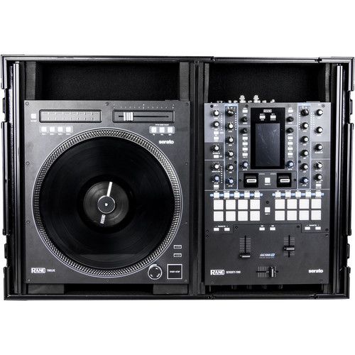  Odyssey Black Label Glide Style DJ Coffin for Rane Seventy-Two Mixer & Twelve Controller (Black Hardware)