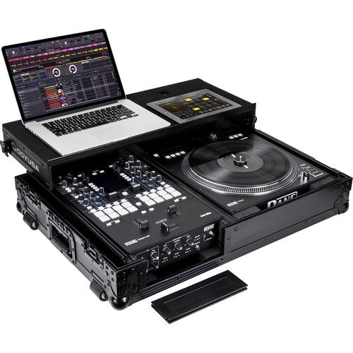  Odyssey Black Label Glide Style DJ Coffin for Rane Seventy-Two Mixer & Twelve Controller (Black Hardware)