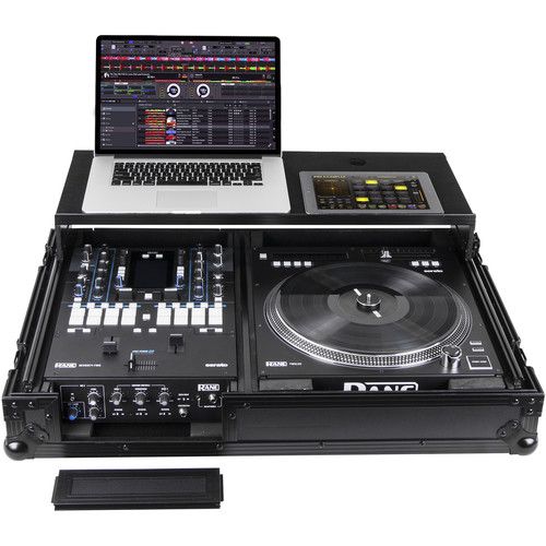  Odyssey Black Label Glide Style DJ Coffin for Rane Seventy-Two Mixer & Twelve Controller (Black Hardware)