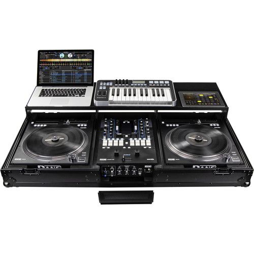  Odyssey DJ Coffin Case for Rane Seventy / Seventy-Two Mixer and Two Rane Twelve Players (Black Anodized)