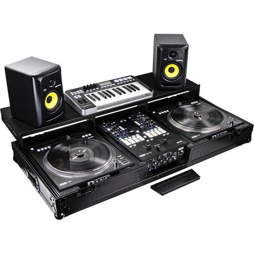  Odyssey DJ Coffin Case for Rane Seventy / Seventy-Two Mixer and Two Rane Twelve Players (Black Anodized)