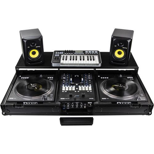  Odyssey DJ Coffin Case for Rane Seventy / Seventy-Two Mixer and Two Rane Twelve Players (Black Anodized)