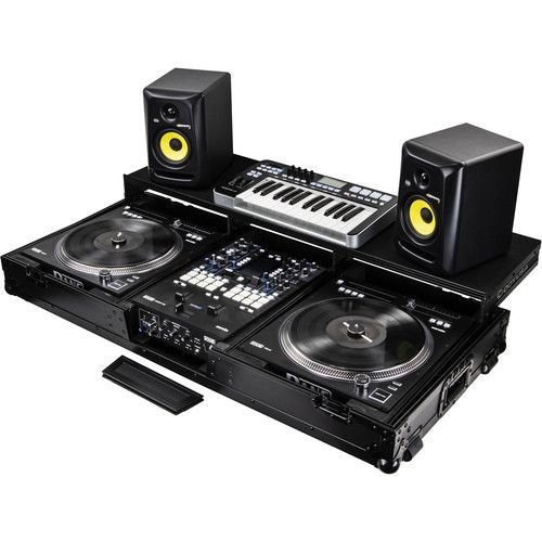  Odyssey DJ Coffin Case for Rane Seventy / Seventy-Two Mixer and Two Rane Twelve Players (Black Anodized)