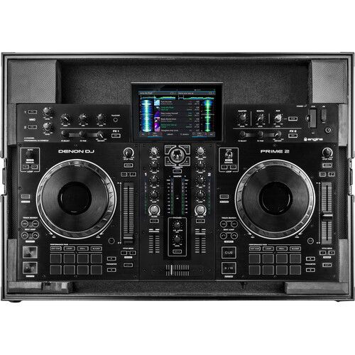  Odyssey Black Label Case for Denon Prime 2 DJ Controller System (All Black)