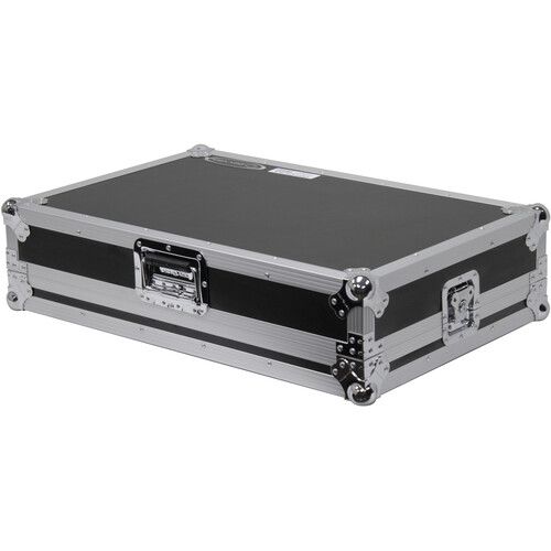  Odyssey Flight Zone Low-Profile Series DJ Controller Case for Pioneer DDJ-REV7 (Silver on Black)