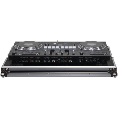  Odyssey Flight Zone Low-Profile Series DJ Controller Case for Pioneer DDJ-REV7 (Silver on Black)