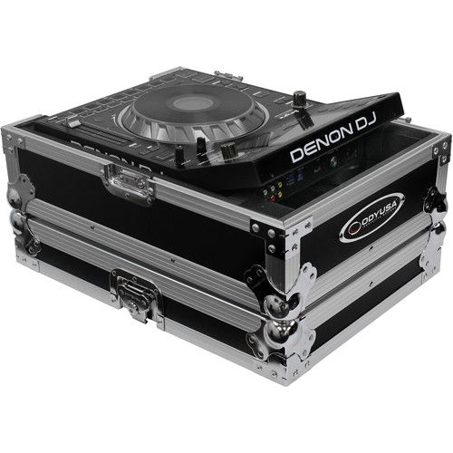  Odyssey Flight Zone Case for Universal Large Format Media Player (Silver on Black)