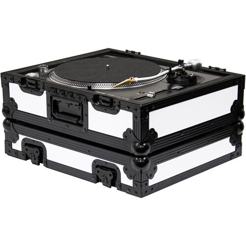  Odyssey Designer DJ Universal Turntable Flight Case (White with Shadow Black Trim)