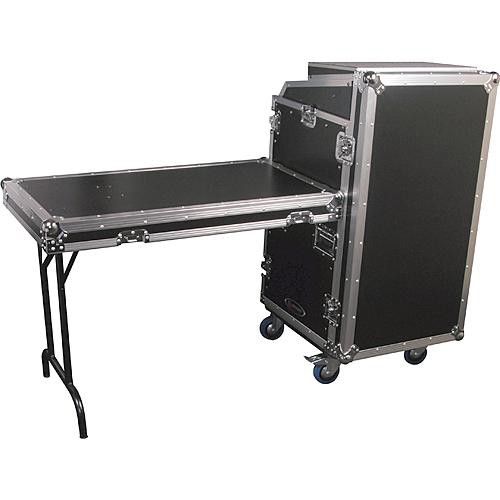  Odyssey FZGS1116WDLX Flight Zone Glide Style Slanted Combo Rack Case (Black and Chrome)